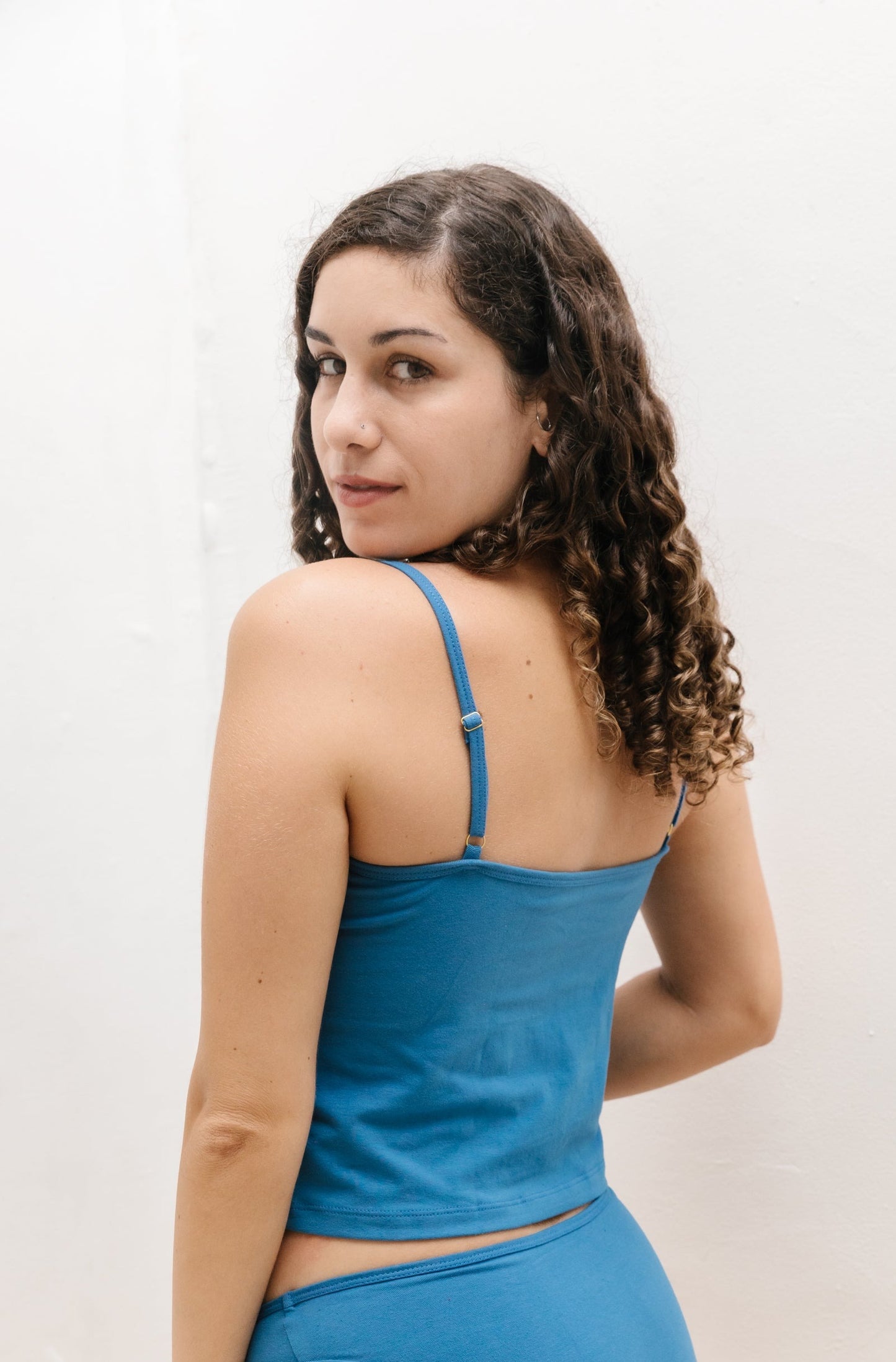 Cami + High Waist Undie - Azure