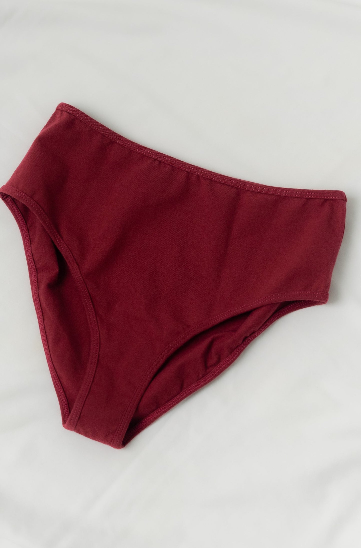 Cami + High Waist Undie - Wine